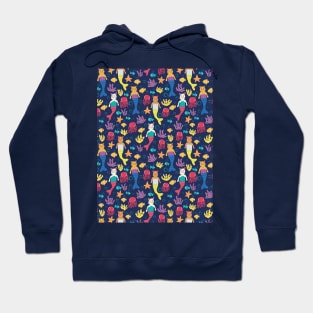 Cat Mermaids Pattern Hoodie